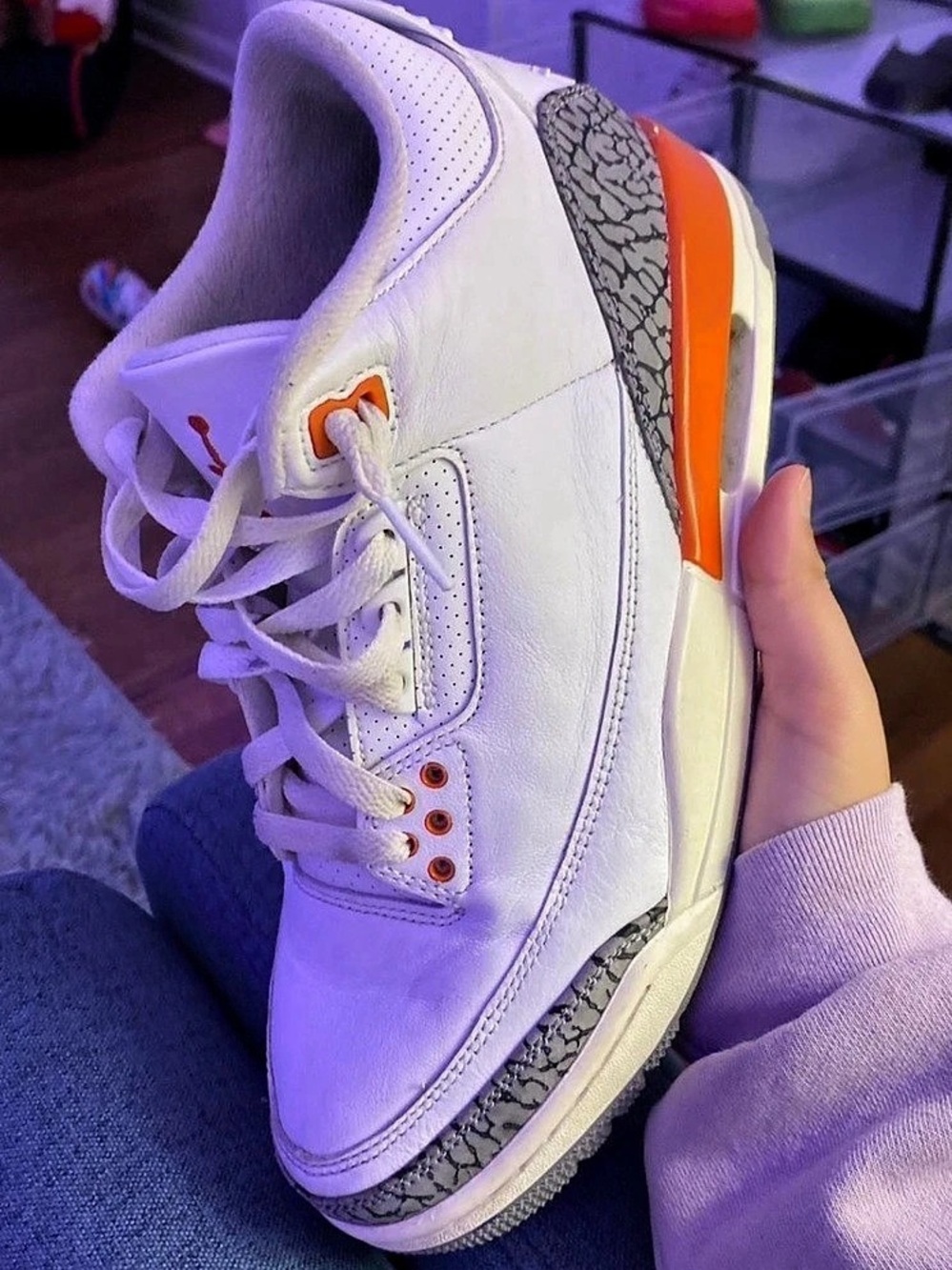 Air Jordan 3 "Georgia Peach" Like New Sneakers SIZE 9.5